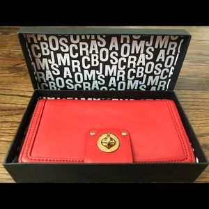 Never used red leather Marc by Marc Jacobs wallet.